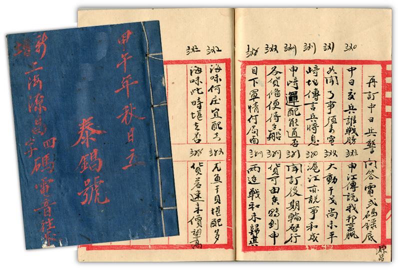 Telegram Copy Book by Taichang firm in 1894